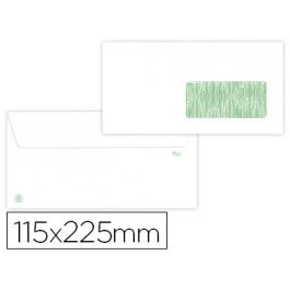 Sobre Liderpapel Blanco 115x225 mm Ventana Derecha Solapa Tira Silicona Reciclado 90 gr Caja De 500 Unidades