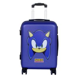 Maleta de Cabina ABS 4 Ruedas Sight Sonic The Hedgehog - SEGA Azul