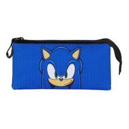 Estuche Portatodo Triple Sight Sonic The Hedgehog - SEGA Azul