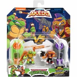 Figuras de combate Teenage Mutant Ninja Turtles Legends of Akedo: Michelangelo vs Evil Bepop