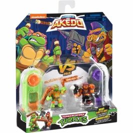 Figuras de combate Teenage Mutant Ninja Turtles Legends of Akedo: Michelangelo vs Evil Bepop