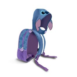 Mochila con Capucha Hood Lemur Disney Lilo y Stitch Azul