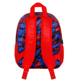 Mochila 3D Pequeña Mighty Marvel Spiderman Rojo