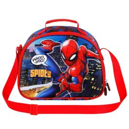 Bolsa Portamerienda 3D Mighty Marvel Spiderman Rojo