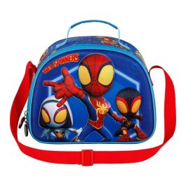 Bolsa Portamerienda 3D Spinners Marvel Spiderman Azul