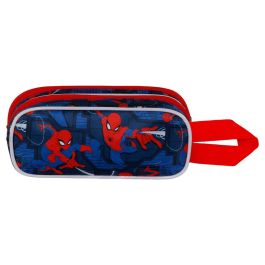 Estuche Portatodo 3D Doble Stronger Marvel Spiderman Rojo