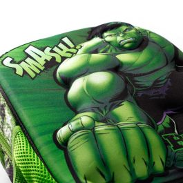 Mochila 3D Pequeña Superhuman Marvel Hulk Verde