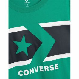 Camiseta de Manga Corta Infantil Converse Stripe Star Chevron Verde