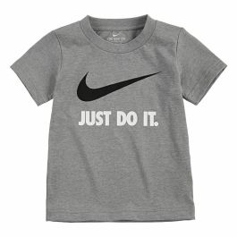 Camiseta de Manga Corta Infantil Nike Swoosh Jdi Ss Gris 3-4 Años