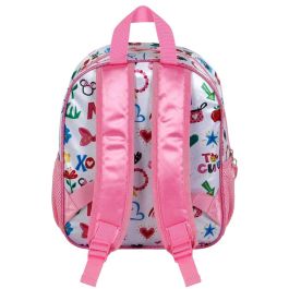 Disney Minnie Mouse Mochila 3D Relieve Frontal 'Too Cute' Preescolar Niña Rosa, 8.5 L, 31x26x11cm, con Bolsillos Laterales de Malla Disney Minnie Mouse Mochila 3D Relieve Frontal 'Too Cute' Preescolar Niña Rosa, 8.5 L, 31x26x11cm, con Bolsillos Laterales de Malla
