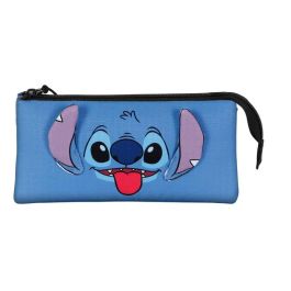 Estuche Portatodo Triple Cool Disney Lilo y Stitch Azul