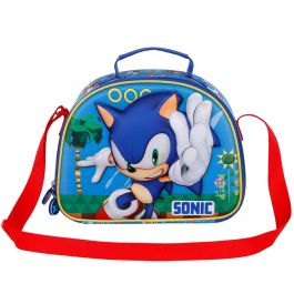 Bolsa Portamerienda 3D Faster Sonic The Hedgehog - SEGA Azul