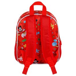 Mochila 3D Pequeña Twirl Disney Mickey Mouse Rojo