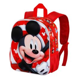 Mochila 3D Pequeña Twirl Disney Mickey Mouse Rojo