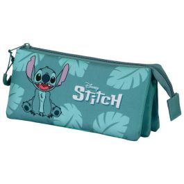 Estuche Portatodo Triple Sit Disney Lilo y Stitch Azul