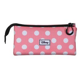 Estuche Portatodo Triple Closer Disney Minnie Mouse Rosa