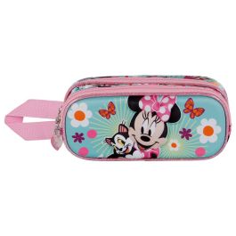 Estuche Portatodo 3D Doble Figaro Disney Minnie Mouse Rosa