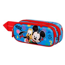 Estuche Portatodo 3D Doble Mates Disney Mickey Mouse Azul
