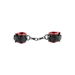 Barra Para Bondage Sportsheets Saffron Spreader Bar & Cuff Set Negro Vegano Ajustable