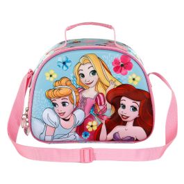 Bolsa Portamerienda 3D Adorable Disney Princesas Azul