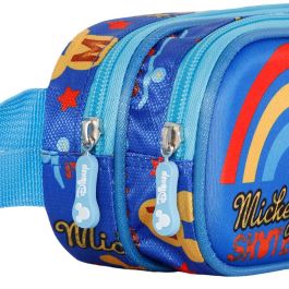 Estuche Portatodo 3D Doble Freestyle Disney Mickey Mouse Azul