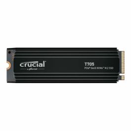 SSD interno para juegos con disipador de calor premium - CRUCIAL - T705 SSD 2TB PCIe Gen5 NVMe M.2 (2024) - CT2000T705SSD5