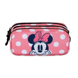 Portatodo Triple Minnie Mouse Karactermania Rosa