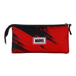 Estuche Portatodo Triple Bad Marvel Deadpool Rojo