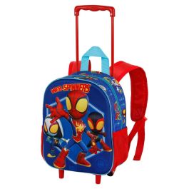 Mochila 3D con Ruedas Pequeña Spinners Marvel Spiderman Azul Precio: 29.94999986. SKU: B1A3NF2LND