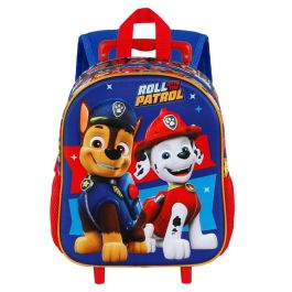 Mochila 3D con Ruedas Pequeña Duty Paw Patrol La Patrulla Canina Multicolor