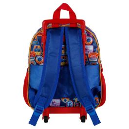 Mochila 3D con Ruedas Pequeña Duty Paw Patrol La Patrulla Canina Multicolor