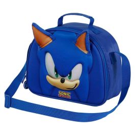 Bolsa Portamerienda 3D Face Sonic The Hedgehog - SEGA Azul