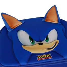 Bolsa Portamerienda 3D Face Sonic The Hedgehog - SEGA Azul