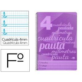 Cuaderno Espiral Liderpapel Folio Pautaguia Tapa Plastico 80H 75 gr Cuadro Pautado 4 mm Con Margen Color Violeta Precio: 3.50000002. SKU: B1C8QNEZKQ