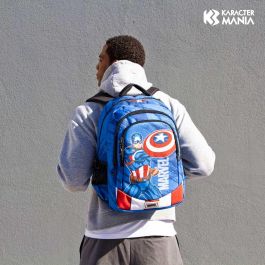 Mochila Running PLUS Gears Marvel Capitán América Azul