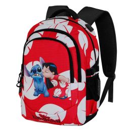 Mochila Running PLUS Kiss Disney Lilo y Stitch Rojo