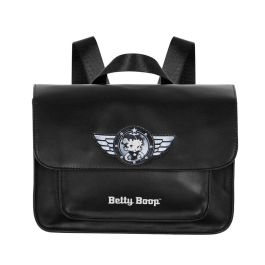 Bolso-Mochila Satchel Motor Love Betty Boop Negro