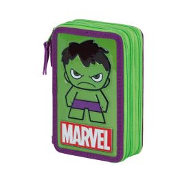 Estuche Plumier Completo Triple Angry Marvel Hulk Verde Estuche Plumier Completo Triple Angry Marvel Hulk Verde