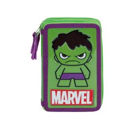 Estuche Plumier Completo Triple Angry Marvel Hulk Verde Estuche Plumier Completo Triple Angry Marvel Hulk Verde