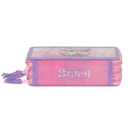 Estuche Plumier Completo Triple Pink Disney Lilo y Stitch Rosa