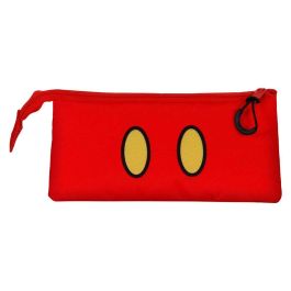 Estuche Portatodo Triple Red Disney Mickey Mouse Rojo