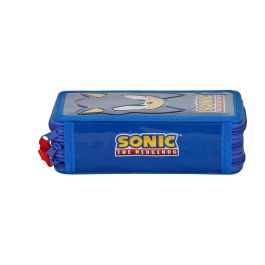 Estuche Plumier Completo Triple Sight Sonic The Hedgehog - SEGA Azul