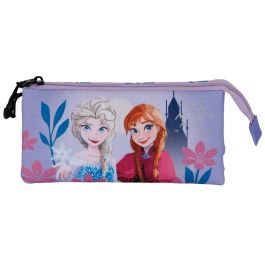 Estuche Portatodo Triple Dear Disney Frozen 2 Lila