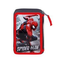 Marvel Spiderman Estuche Plumier Escolar Triple Completo con 3 Compartimentos, 18 Lápices, 18 Rotuladores, 2 Bolígrafos y Accesorios Multicolor Marvel Spiderman Estuche Plumier Escolar Triple Completo con 3 Compartimentos, 18 Lápices, 18 Rotuladores, 2 Bolígrafos y Accesorios Multicolor
