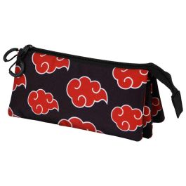 Estuche Portatodo Triple Clouds Naruto Negro