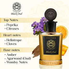 Perfume Unisex Monotheme Venezia BLACK LABEL Black Oud EDP 100 ml