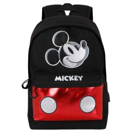 Mochila HS Silver Iconic Disney Mickey Mouse Negro