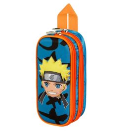 Estuche Portatodo 3D Doble Happy Naruto Azul