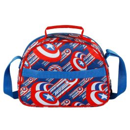 Bolsa Portamerienda 3D First Marvel Capitán América Azul