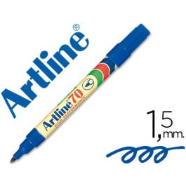 Rotulador Artline Marcador Permanente Ek-70 Azul Punta Redonda 1.5 mm Papel Metal Y Cristal 12 unidades Precio: 15.59000058. SKU: B1D4XNHN34